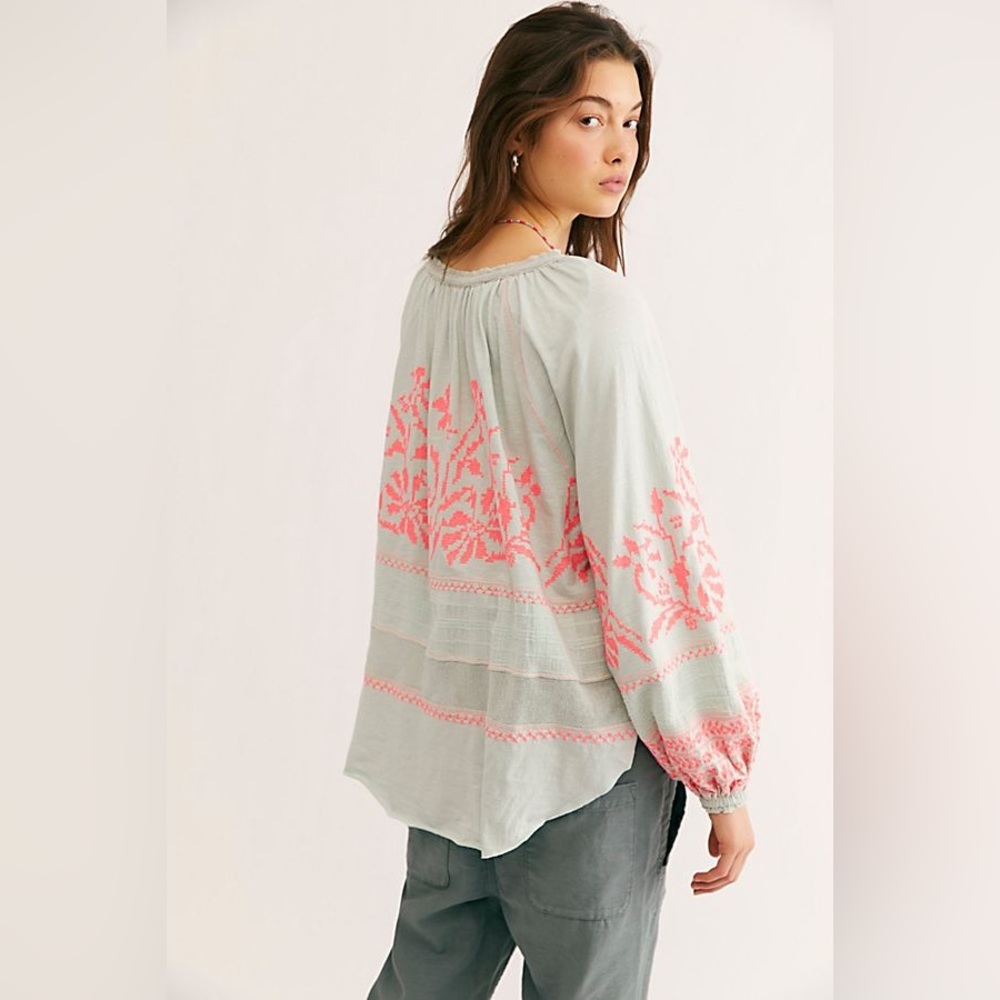 SOLD Free People Mint Blouse - Picture 16 of 16